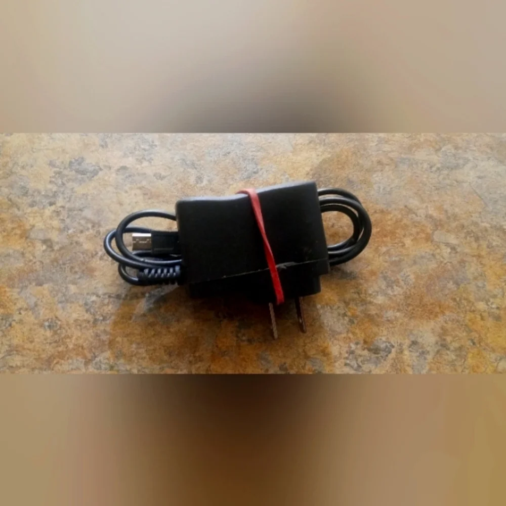 Black USB Wall Charger with Micro-USB Cable